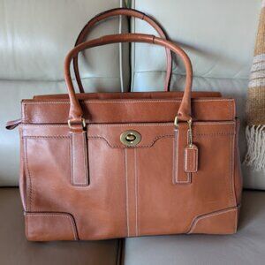 Vintage Coach Full Grain Leather Bag